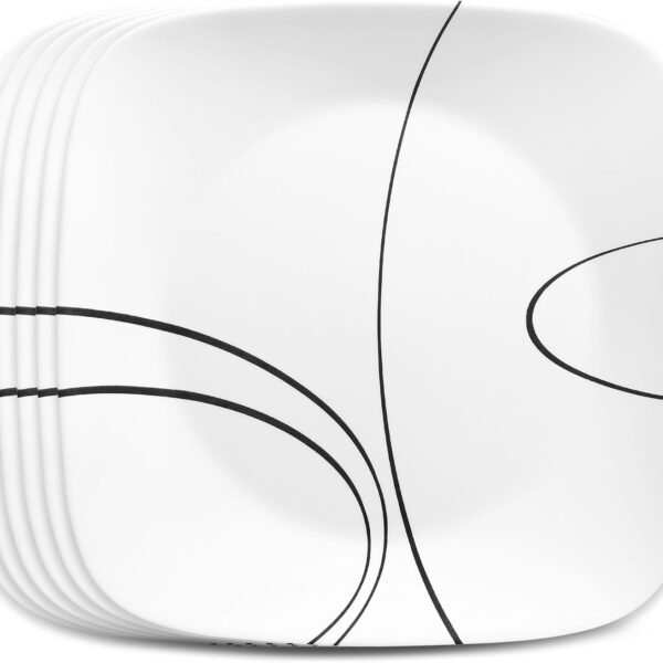 6-Piece Minimalist Ceramic Dinnerware Set - Modern Minimalist Style, Suitable for Everyday Home Use